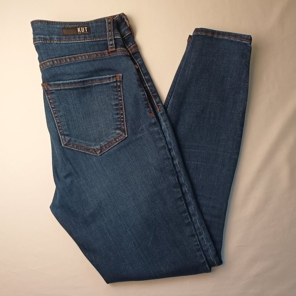 Kut from the Kloth Womens Donna High Rise Ankle Skinny Jeans Size 2 Blue Stretch